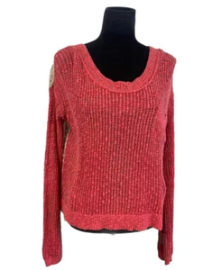 Free People Pullover Pulli Gr. S rosa offen Strick hinten bestickt - Bild 1 von 8
