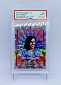 UFC 2022 "MEGAN OLIVI" #223 Auto PSA 9 SILVER LASER /99 Voices of the Octagon - Picture 1 of 3