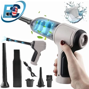 Aspiradora de mano inalámbrica de 120 W para automóvil auto hogar recargable mojado seco mojado - Imagen 1 de 11