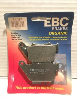 PASTILLAS FRENO MOTO EBC, FA387, HARLEY DAVIDSON SPORTSTER 883, 1200 Foto 1 de 2
