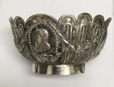 ANTIGUO CUENCO MEDALLÓN GEORG ROTH & CO 800 PLATA HANAU ALEMÁN 113 gr Foto 1 de 4