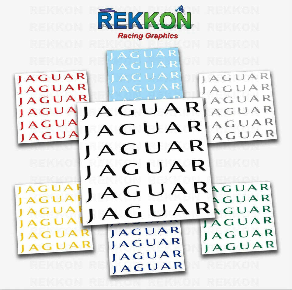 x6 JAGUAR X Tipe XK8 XKR S XJ8  XJR XJ6 Racing Decal Sticker Logo Emblem - Image 1 of 1