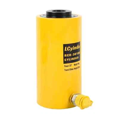 Gato de cilindro hidráulico 30T 4" tiempos hueco cilindro Ram hidráulico de acción simple Foto 1 de 4