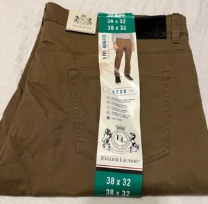Arbeitshose. Original wasserdichte Vintage Herren Tech Hose hellbraun 38x30 Neu mit Etikett - Bild 1 von 7