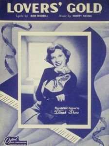 Lovers' Gold - Sheet Music - Dinah Shore Cover - 1949 - Picture 1 of 1