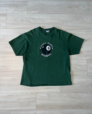 Винтажная вишневая поппин пап бассейн акула зеленая рубашка размер XL лента коньков 8 мячей - Изображение 1 из 4