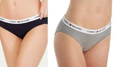 Bikini Tommy Hilfiger para mujer de algodón con logotipo de salón R14T033 L, XL Foto 1 de 3