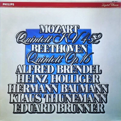 Alfred Brendel, Hollinger, Baumann: Mozart & Beethoven- Quintets / Philips - Image 1 of 3