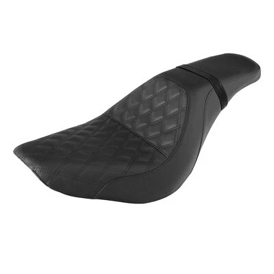 黑色司机乘客座椅适合 Harley Softail Slim Street Bob FXBB 18-24 23 — 第 1/4 张图片