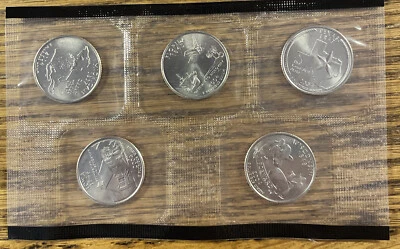 2004 D Statehood Washington Quarter Set - 5 Coins in Mint Cello - Free Shipping - Image 1 of 2