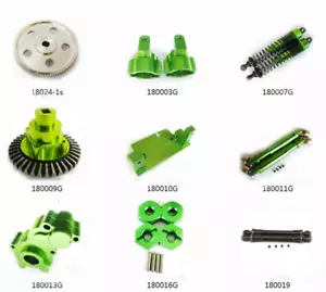 Aluminum alloy metal Upgraded Parts For 1:10 HSP 94180 Rock Crawler RC Car green - Picture 1 of 24