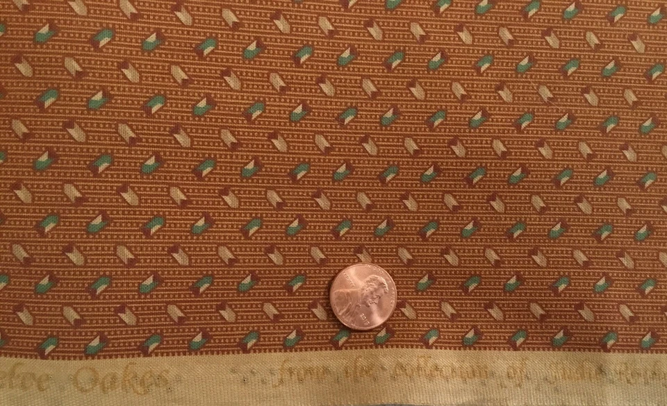 Marcus Fabrics Twelve Oaks Fabric by Judie Rothermel Repro Fabric, 11” x 44” - Image 1 of 1