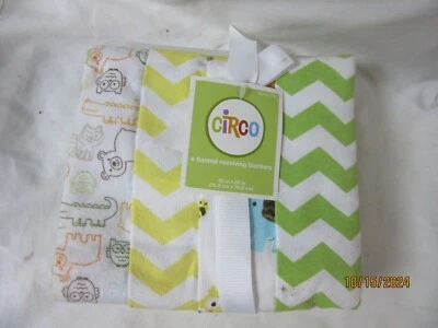 Mantas de recepción de franela recién nacidas "Circo" (paquete de 4) nuevas CNFRB-4 Foto 1 de 4