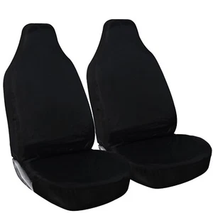 Shield Autocare © Black Heavy Duty 100% Waterproof Car Van Seat Covers 1+1 - Picture 1 of 1