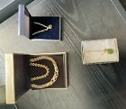 Job Lot Vintage And Modern Gold Jewellery, Various Necklace And Bracelet Sizes