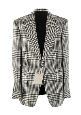 Abrigo deportivo TOM FORD Shelton a cuadros negro blanco talla 50/40R EE. UU. Chaqueta Bla... Foto 1 de 4