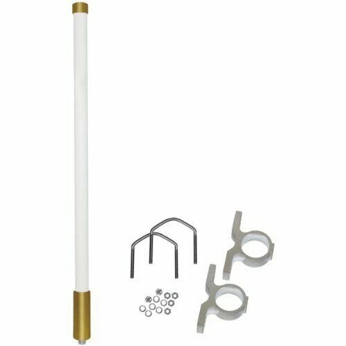 Antena de radio base de fibra de vidrio de banda ancha VHF 115-170 MHz N conector hembra BR6051 Foto 1 de 1