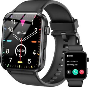 Smartwatch Damen Herren mit Telefonfunktion Armbanduhr Watch iPhone Samsung Tab
