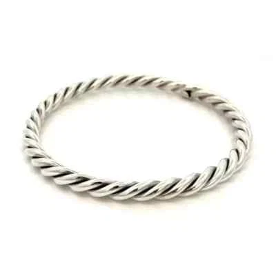 Celtic Braid Bangle 925 Sterling Silver Bangle For Women Handmade Rope Bangle - Image 1 of 4