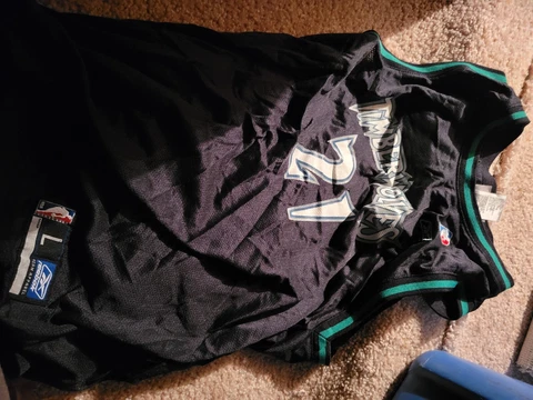 Kevin Garnett Rare Hall Of Fame Jersey Hardwood Classics Size Youth L No Tags Cover