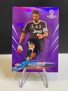 2017-18 Topps Chrome UEFA GIANLUIGI BUFFON 151/250 Viola Rifrattore SP Juventus - Foto 1 di 2