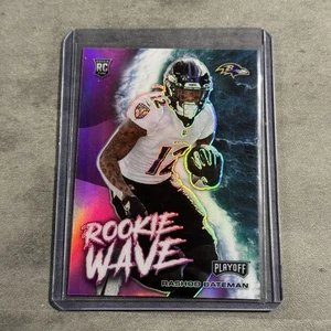 2021 Panini Playoff Rashod Bateman #RW-RBA Rookie Wave Purple RC Ravens - Picture 1 of 2