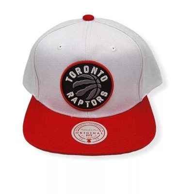 Mitchell & Ness White/Red NBA Toronto Raptors Core Basic Snapback - OSFA - Image 1 of 4