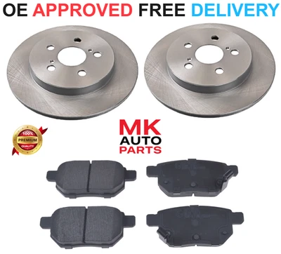 PARA TOYOTA PRIUS 1.8 HÍBRIDOS DISCOS DE FRENO TRASEROS Y PASTILLAS 2009 A 2016 CALIDAD SUPERIOR Foto 1 de 4