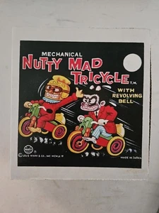 Mechanical Nutty Mad Tricycle Marx Toy Box Only - Picture 1 of 3