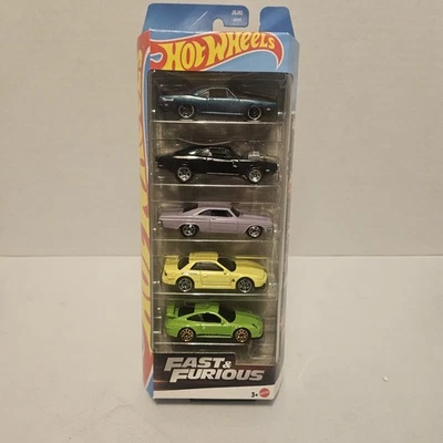 Paquete de 5 carga Hot Wheels Fast And Furious 2025 Impala Porsche Nissan Plymouth Foto 1 de 2