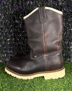 Thorogood Welly Men's 9.5 D Waterproof Work Boot Soft Toe Made In Usa 814-4939 - Picture 1 of 12