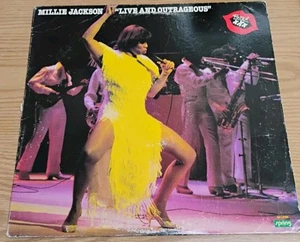 MILLIE JACKSON-LIVE AND OUTRAGEOUS VINYL ALBUM 1982 - Imagen 1 de 7