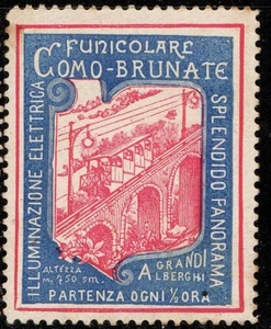 ER10439_2 Erinnofilo Pubblicitario: Funicolare Como-Brunate - Imagen 1 de 1