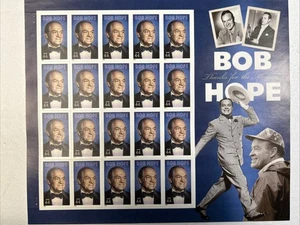 Sheets Of Stamps Collectibles Bob Hope- Gary Cooper- Disney Characters - More - Picture 1 of 6