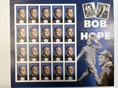 Sheets Of Stamps Collectibles Bob Hope- Gary Cooper- Disney Characters - More - Image 1 of 4