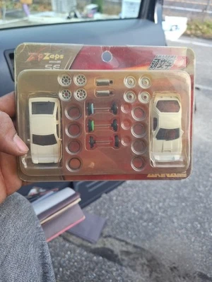 INITIAL D Zip Zaps Micro RC Cars SE Special Edition Tuner Upgrade Kit White NIB - Image 1 of 4