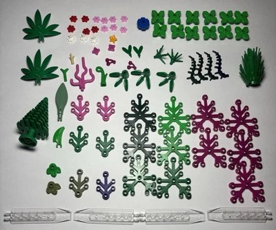 Lego Lot Of 77 Plant And Vegetation Pieces  - Image 1 of 4