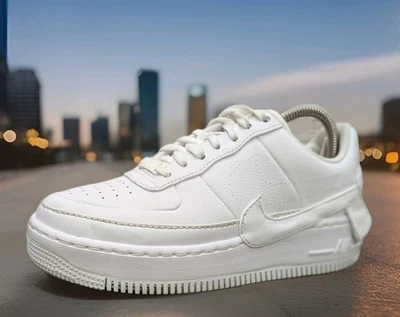 Womens Nike Air Force 1 Jester XX Athletic Shoes Sz 7 Used AO1220 101 White - Image 1 of 4