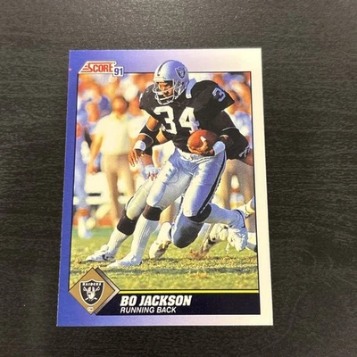1991 BO JACKSON OAKLAND RAIDERS VINTAGE MINT  SCORE 100 - Image 1 of 2