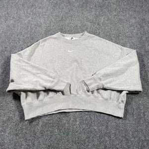 Nike Sportswear Phoenix Fleece Oversized Crew Neck Sweatshirt Womens Medium - Picture 1 of 10
