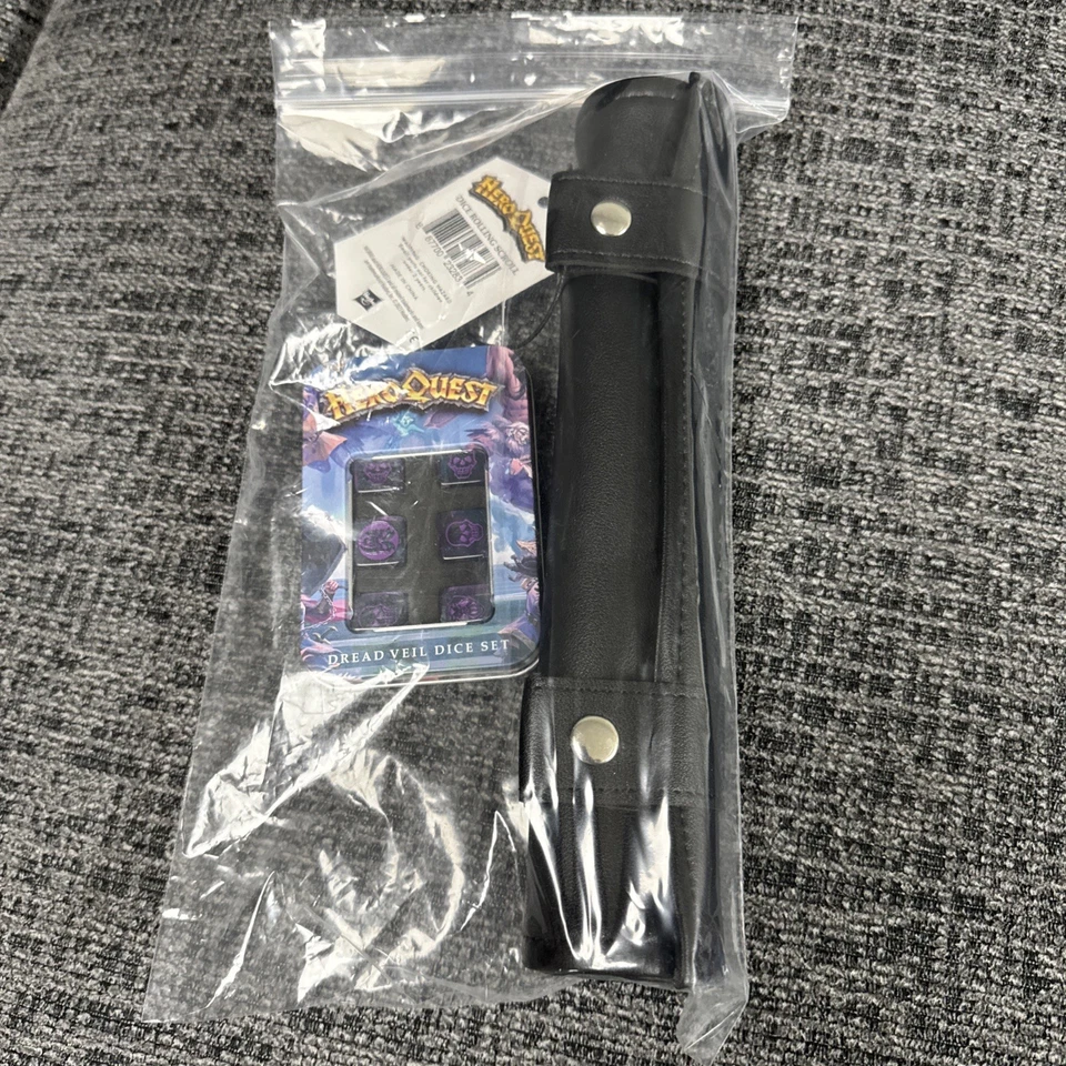 Hero Quest DREAD VEIL DICE SET & SCROLL MAT Storage GenCon 2023 HeroQuest PROMO - Image 1 of 1