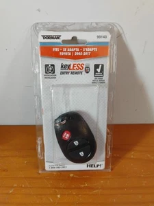 Dorman 99140 Keyless Entry Remote 3 Button fits Toyota Sequoia Tundra Tacoma - Picture 1 of 8