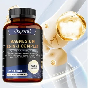 Magnesium 12 in 1 Komplex – Magnesiumglycinat, Citrat, Malat, L-Threonat - Bild 1 von 13