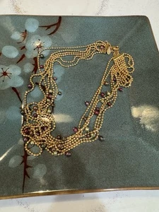 Joan Rivers Multi Strang Gold Perlen Halskette - Bild 1 von 2