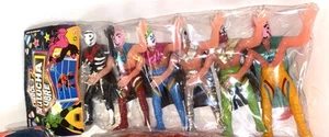 VTG Heroes De La LUCHA LIBRE 6 Pack Mexican Bootleg Toy Action Figure Wrestlers - Picture 1 of 4
