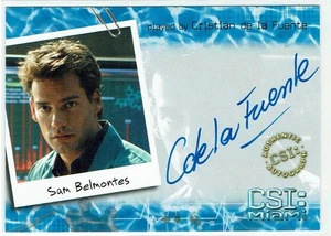 CSI Miami Series 1 2004 Autograph Card MI-A11 Cristián de la Fuente Sam... - Picture 1 of 1