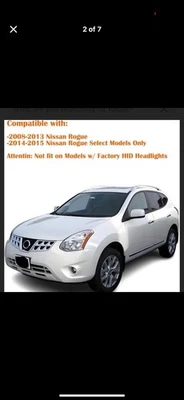 Conjunto de faros compatibles con Nissan Rogue 2008-2013, Nissan 2014-2015 Foto 1 de 4