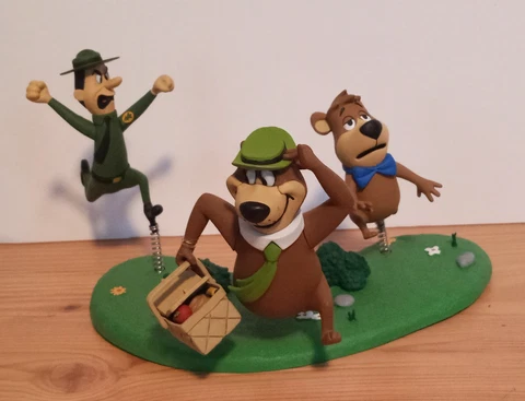 Opened McFarlane Hanna Barbera Series 2 Yogi Bear Boo Boo & Ranger Smith Figures Cover