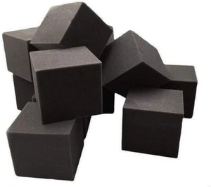Bloques/cubos de pozo de espuma FoamRush (carbón) de 6"" x 6"" x 6"" para gimnasio, trampolín arenas - Imagen 1 de 3