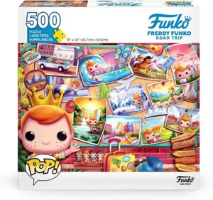 Funko Games Freddy Funko Road Trip 500 Piece Jigsaw Puzzle New - Picture 1 of 2